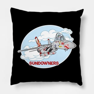 Tomcat Cartoon VF-111 Sundowners Pillow