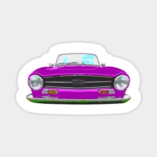 Triumph TR6 1970s classic British sports car purple Magnet