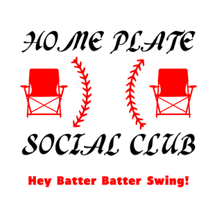 Home Plate Social Club Pitches Be Crazy Baseball Mom Womens T-Shirt