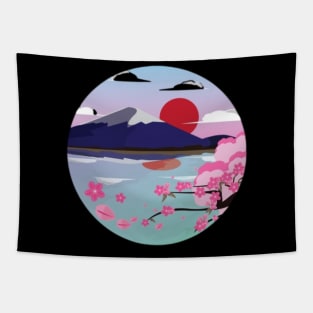 Mount Fuji sakura Tapestry