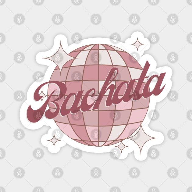 New Bachata Design Retro Comic Style in pink Magnet by Bailamor