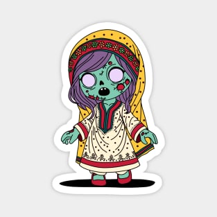 Cute Pakistani Zombie Magnet