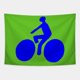 Blue bicycle Tapestry