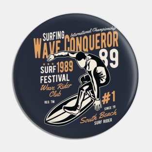 Surfing Wave Pin