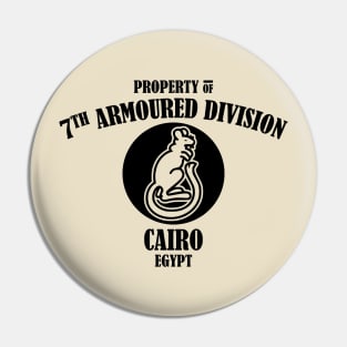 Property of 7th Armoured Division Pin