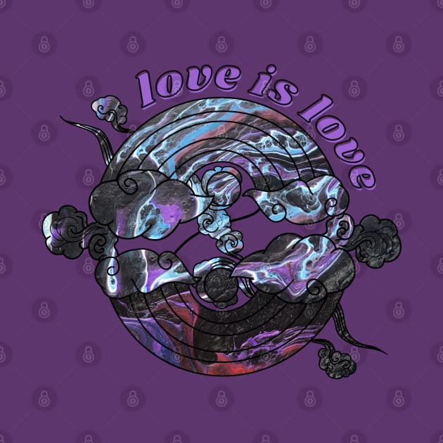 Love is Love Rainbow - Violet Galaxy by v_art9