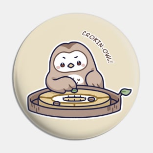 Kawaii Games Crokinole Owl Pin