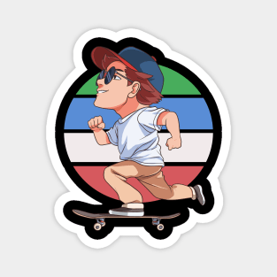 Skateboard Skateboarder Cruising Skater Skate Gift Magnet