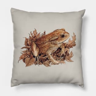 Autumn Toad Pillow