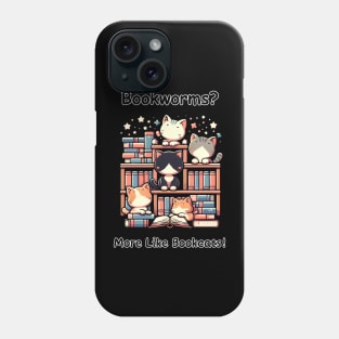 Library Kittens quote funny sayings Phone Case