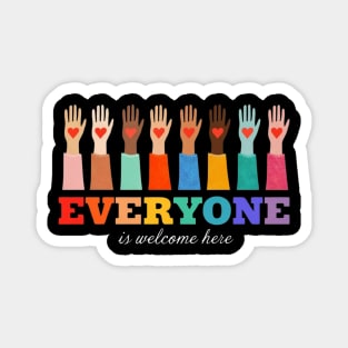 Everyone-Is-Welcome-Here Magnet