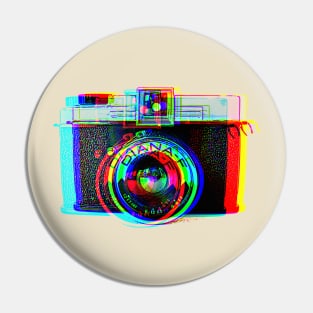 Classic Diana Camera Artwork Design Pin