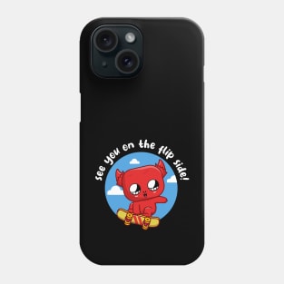 Skakeboarding devil (on dark colors) Phone Case