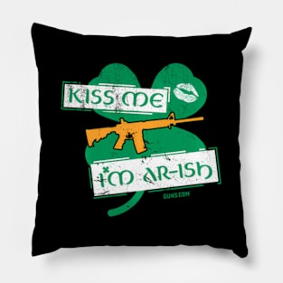 Kiss Me I'M Ar-Ish W C - St. Patrick'S Day Pillow