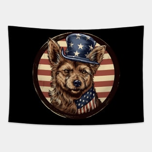 Australian Terrier 4th of July Tapestry