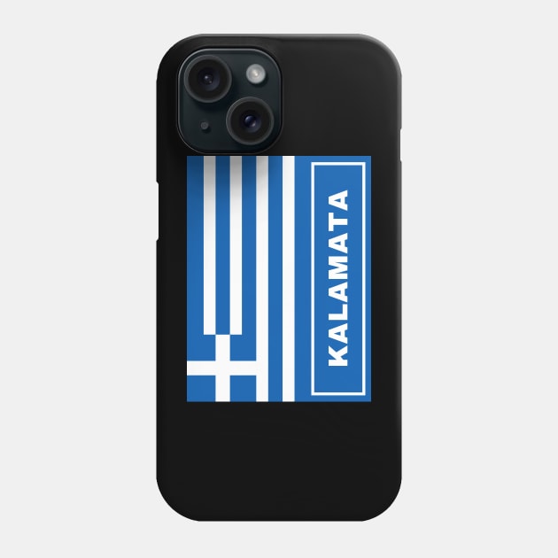 Kalamata City with Greek Flag Phone Case by aybe7elf