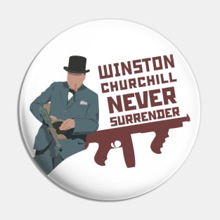 Minimalistic Winston Сhurchill Pin