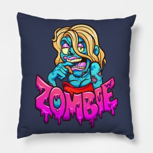 Female Cartoon zombie Pillow