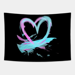 Artistic Heart Tapestry