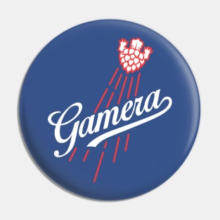 GAMERA - Baseball style parody Pin