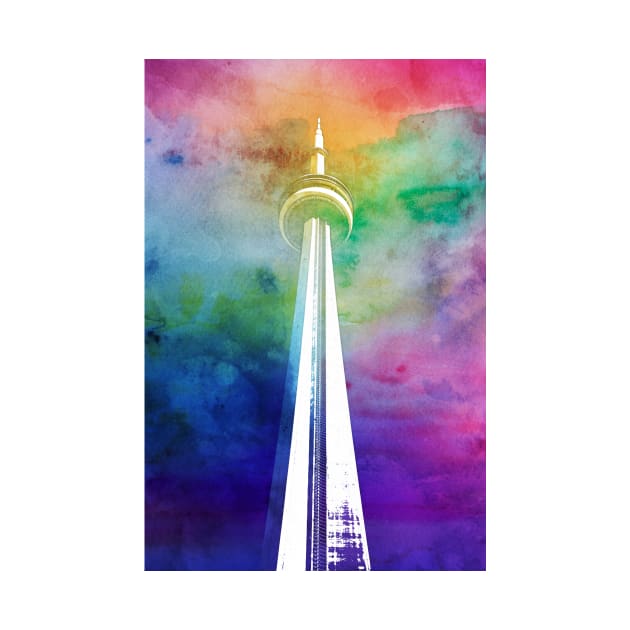 CN Tower, Toronto (Watercolor) by goldstreet