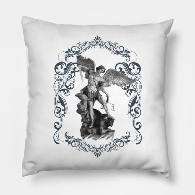 St. Michael the Archangel Pillow by alinerope