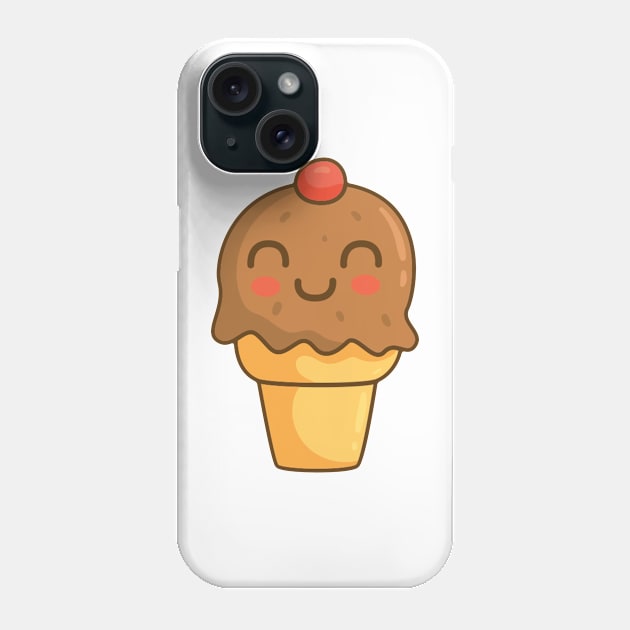 Ice Cream Cone Phone Case by edwardecho