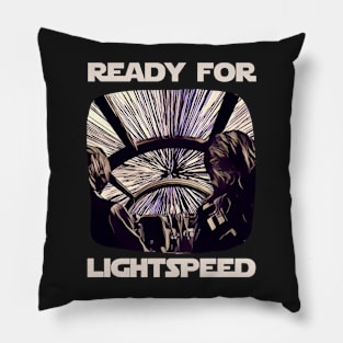 Ready for Lightspeed II - Sci-Fi Pillow