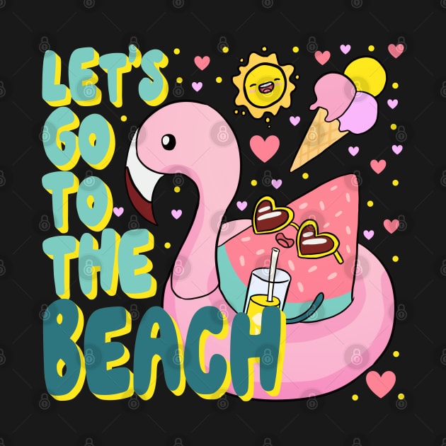 Let's go to the beach a fun summer time design by Yarafantasyart