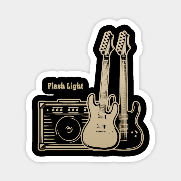 Flash Light Playing With Guitars Magnet by Stars A Born