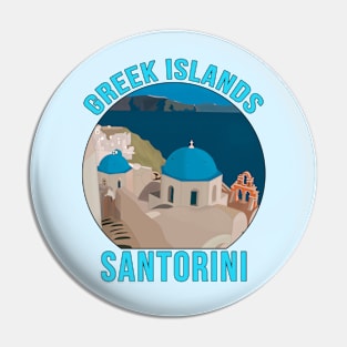 Greek Islands Santorini Pin