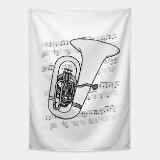 Tuba Player Tubaist Brass Musician Tapestry