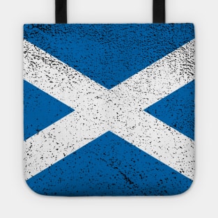 Distressed Scottish Saltire St Andrews Flag Design Tote