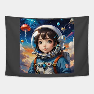 Ghibli Astronaut Tapestry