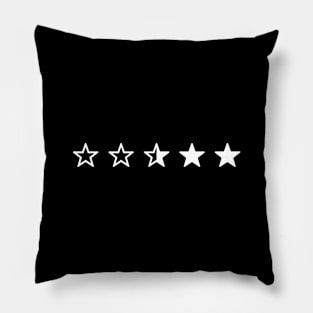 Star Filled Pattern Minimal Design (Pattern Collection) Pillow