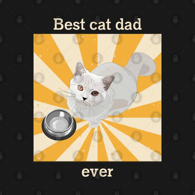 Cat t shirt - Best cat dad ever by hobbystory
