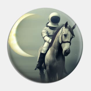 Astronaut And Horse Pin