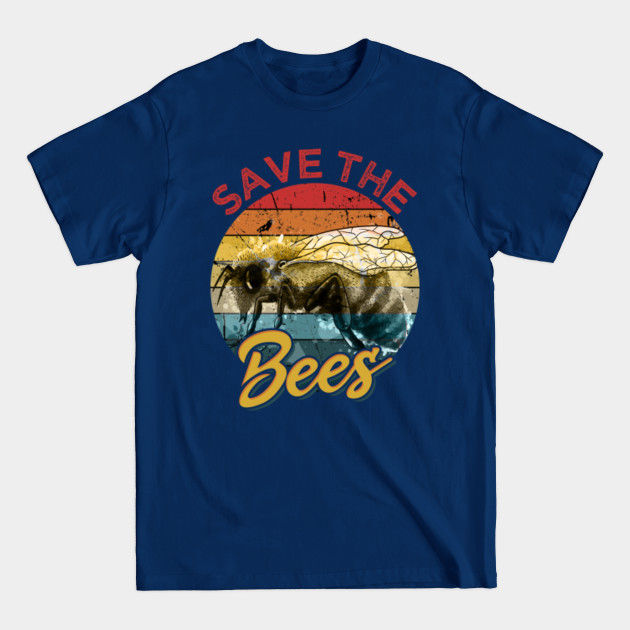 Disover Save The Bees - Vintage Climate Change Honey Bee - Save The Bees - T-Shirt