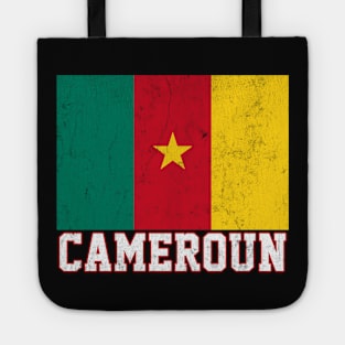 Cameroun / Vintage Look Flag Design Tote