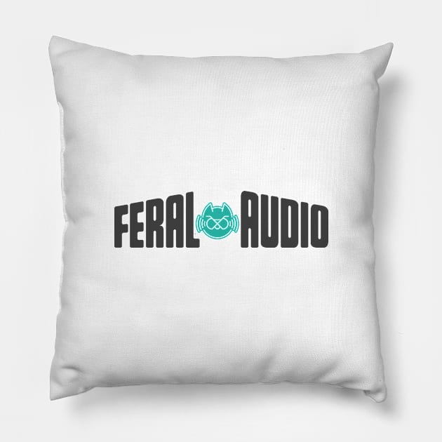 Feral Audio - Our Very Second Logo! (light version) Pillow by Death To Feral (2012-18)