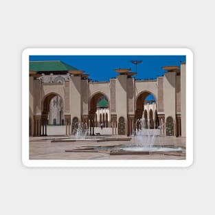 Morocco. Casablanca. Hassan II Mosque. Fountains. Magnet