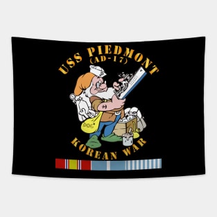 USS Piedmont (AD-17) w KOREA SVC - Korean War Tapestry