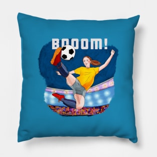 Booom! Soccer girl Pillow