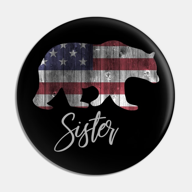 Sister Bear 4th of july flag american Pin by sevalyilmazardal