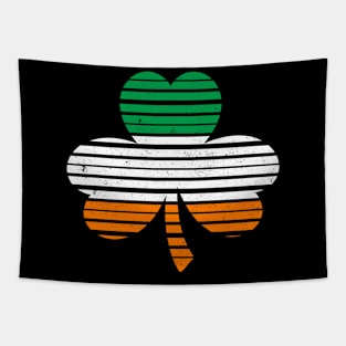 Vintage Shamrock Stripes- Flag - St. Patricks Day Tapestry