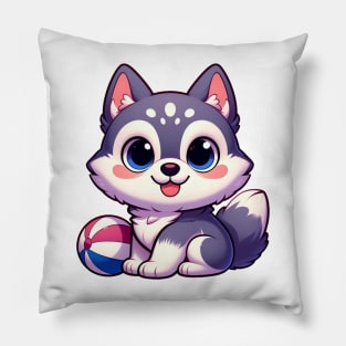 Cute Husky Pillow