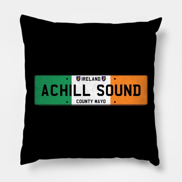 Achill Sound Ireland Pillow by RAADesigns