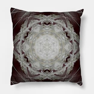 Burgundy Southwest Mandala Design Pillow