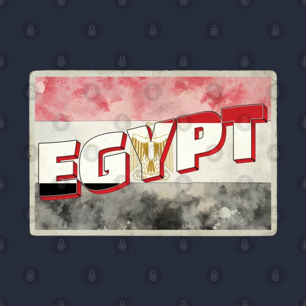 Egypt Vintage style retro souvenir by DesignerPropo