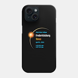 Fredericksburg Texas Tx Total Solar Eclipse 2024 1 Phone Case